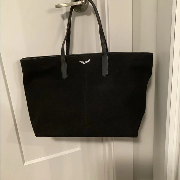 Zadig & Voltaire Mick Wings Black Tote {NWOT} with Dustbag - Picture 3 of 9